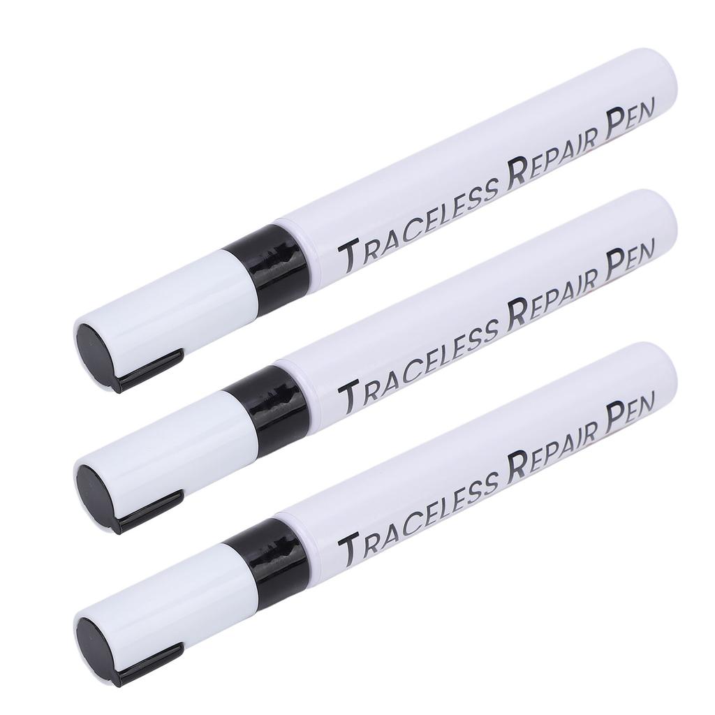 3 Pcs Black Touchup Paint Pen for Car Weather Resistant Long Lasting Automotive Scratch Repair Pen