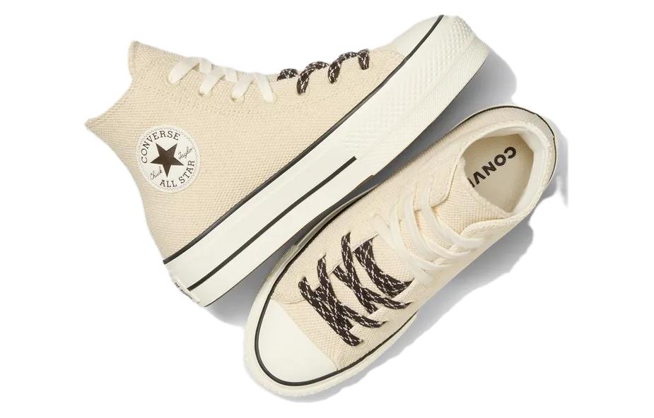 Converse Chuck Taylor All Lift Tela e Pelle 'Beige Bianco' Donna A09093C