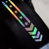 Motorcycle Fender Stickers Scooter Refit Striped Vinyl Decals Waterproof Safety Warning Tape Moto Styling Decoration Accessories