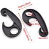 Black Car Tarpaulin Rope Hook PVC Kayak Cord Hook Universal Plastic Hook