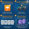 Solar LED Rope String Lights, Waterproof Tube Fairy Garland Lamp for Outdoor Garden, Christmas Holiday & Home Decoration