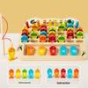Kids' Wooden Alphabet Fishing Math Toy