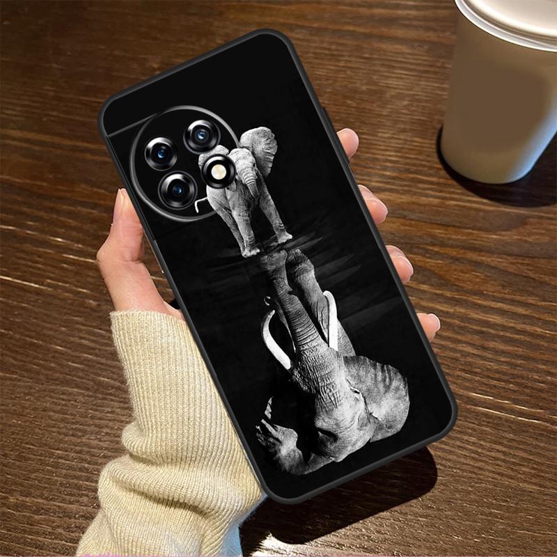 Elephant Baby Nature Case For OnePlus 13T 10T 8T 10R 13R 15 R 13 12 11 9 10 Pro Nord CE 5 2 3 4 Lite N20 N30 Cover