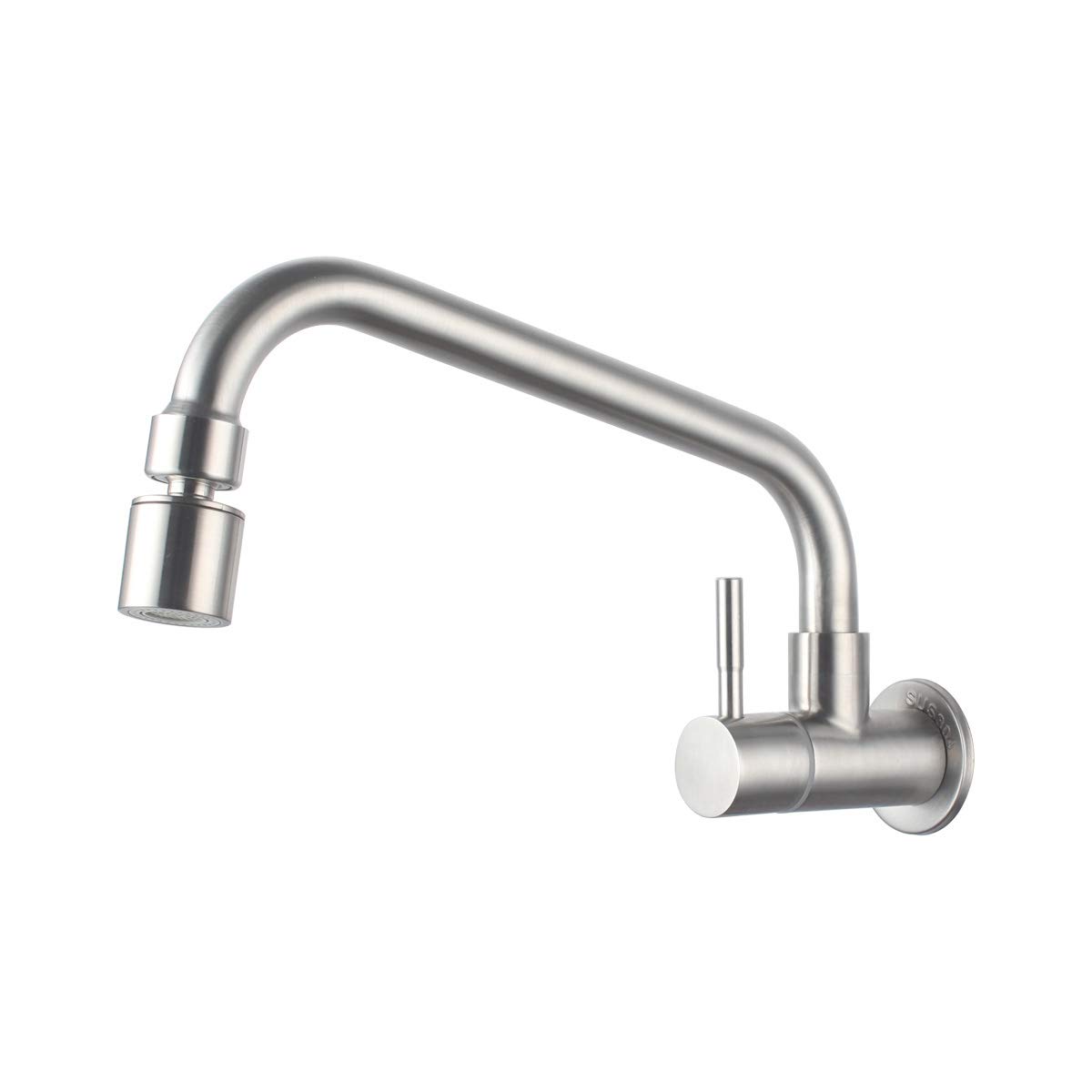 

UMANYI Kitchen Single Lever Swivel Degree Aerated Shower Wall Stainless SSDL06 Faucet, Faucet, Water-Saving, (360 Rotation), Spray, Spray, Mounted,