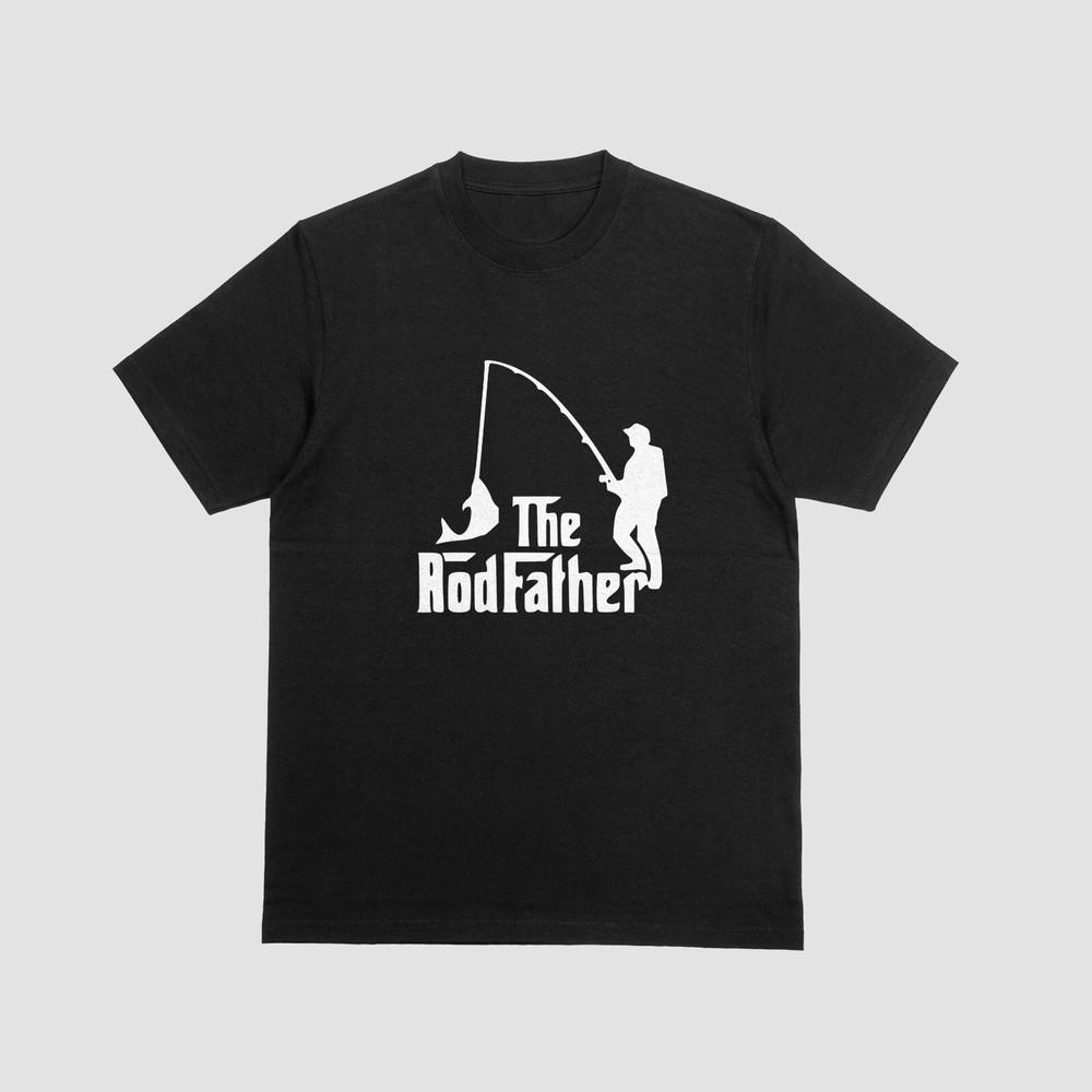 

The Rodfather Tshirt Funny Fishing Dad Joke Tee The Godfather 045 4XL