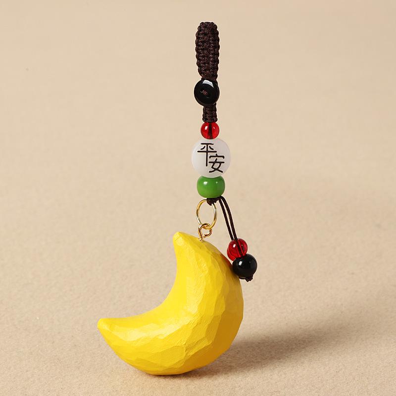 Handmade Heart Wood Carving Keyring & Backpack Charm – Perfect Gift for Couples or Girlfriend