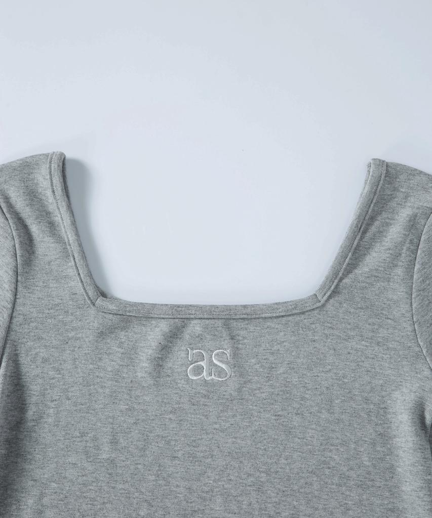 Aejeuon Square Line Tee / Gray