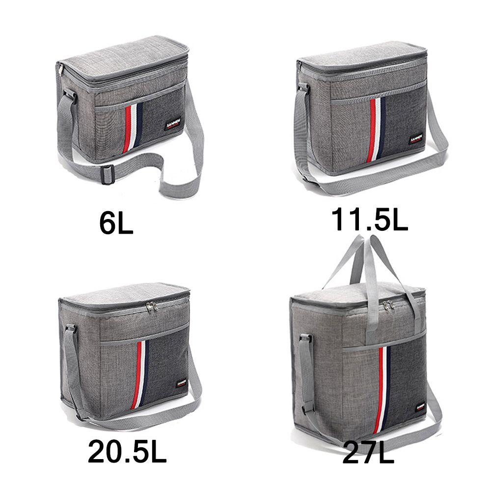 Film Inside Oxford Cloth Thermal Insulated Lunch Bags Food Storage Box Picnic Bag Cooler Bag