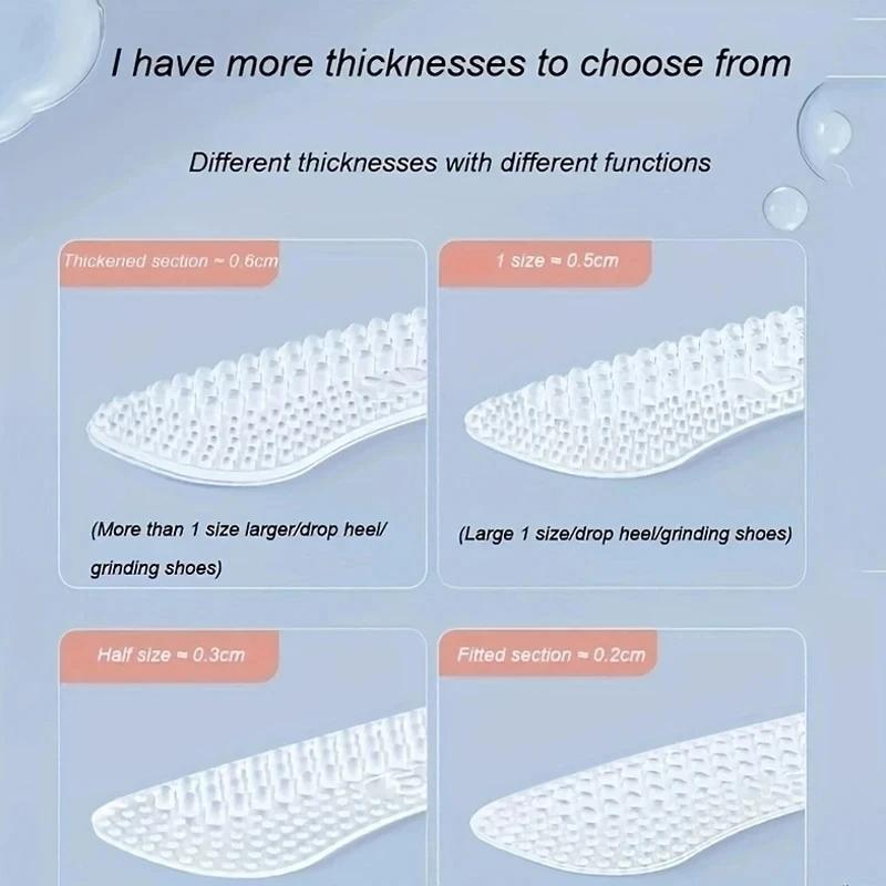 1 Pair Silicone Heel Shoe Stickers Non-slip Soft Protective Case Women Men Foot Care Insert Ease Pain Foot Pads Protector