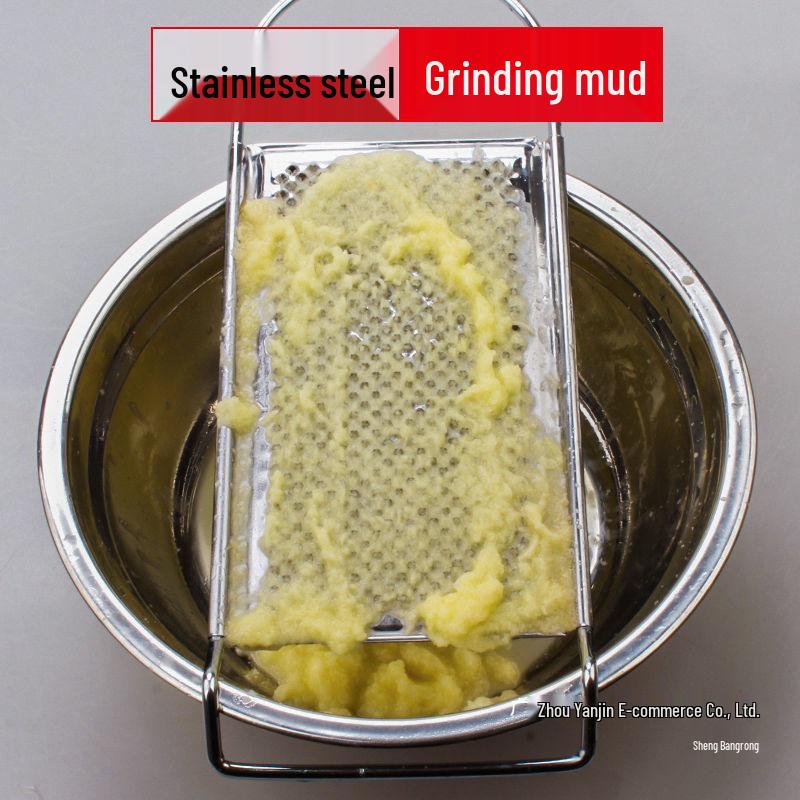 Stainless Steel Grater for Ginger, Potato, Fruit Puree, Baby Food, and Household Use