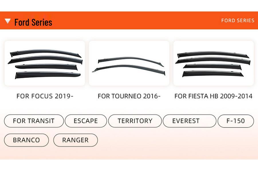 Suzuki Series Car Window Rain Guards - Injection Molded Rain Eyebrows