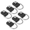 6pcs Kayak D Ring Plastic Stainless Steel Material Corrosion Resistant Small Compact Sailing Buckle
