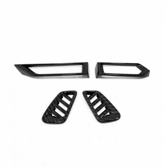 For Nissan Sentra -2024 Dashboard Air Vent Cover Trim Carbon fiber Kit 4pc