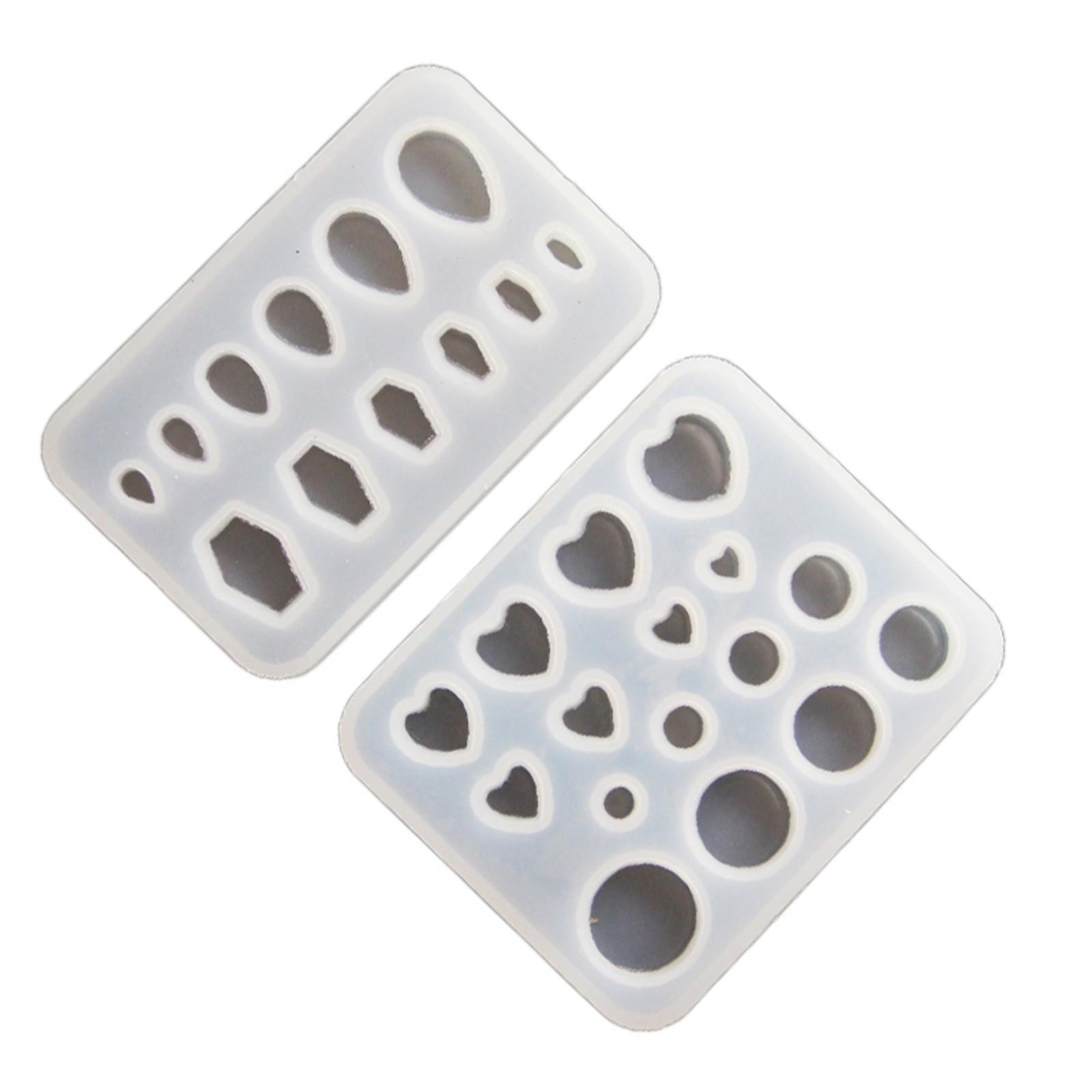 

2 шт. Готические пирсинг силиконовые формы для серег Удобные пирсинг серьги Подвеска Эпоксидная форма Принадлежности для изготовления ювелирных изделий