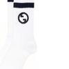 GUCCI Logo Embroidered Ribbed Socks 7415814-GAGC-9268