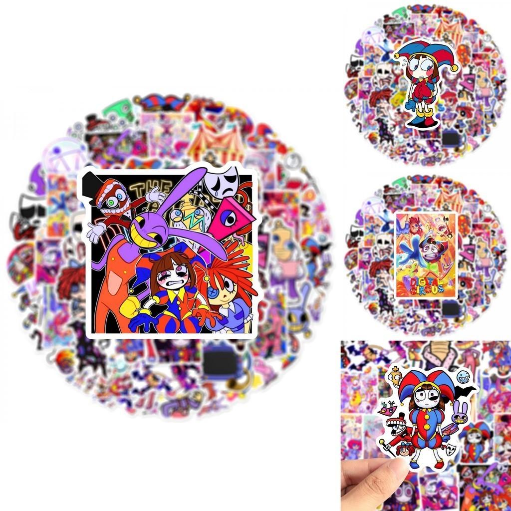 Amazing Digital Circus Cartoon Stickers 60 Count Fun And Unique Designs Car Decals