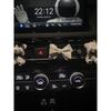 Car Air Freshener White Bear Bowknot Car Air Conditioning Vent Decoration Perfume Diffuser Stone Car Interior Accessories