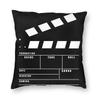 Retro Movie Night Popcorn Cushion Cover Camera Floor Pillowcase Sofa Cool Home