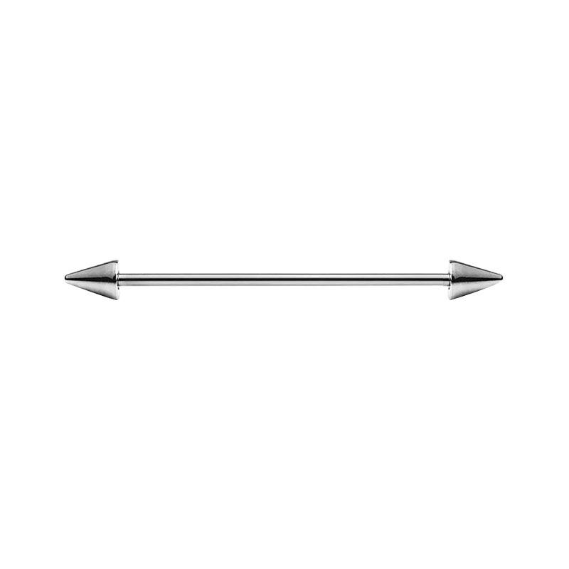 1 Stück Stahl Industrielles Ohrpiercing Industrielle Barbells Stange Gerüst Ohrknorpel Helix 14G Gold Silber Körperschmuck
