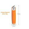 Creative Cute Stainless Steel Nail Clippers for Kids - Anti-Splash Diagonal Design Available in Pink Green Orange