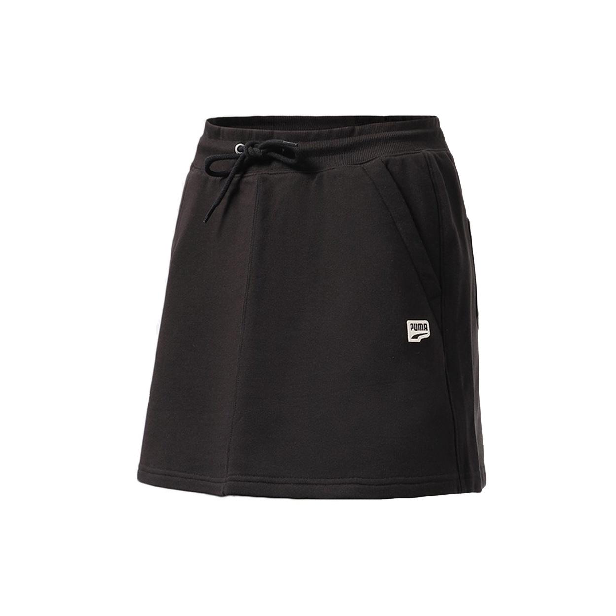 (WMNS) PUMA Classics T7 Skirt Athleisure Casual Sports Drawstring Black Women s 533053-01 M
