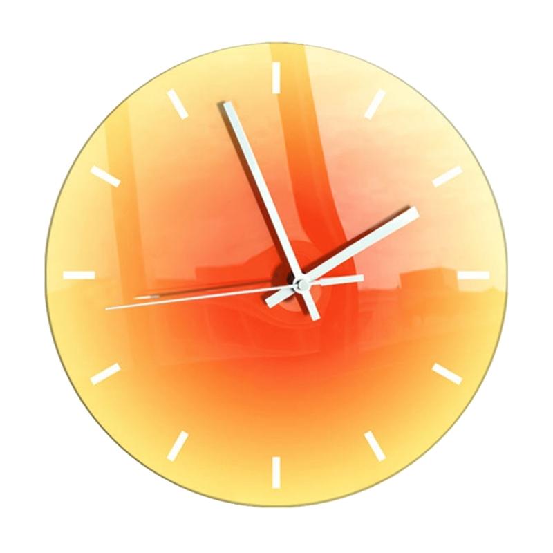 

Round Wall Clock Silents Gradients Sunset Clock Desktop Watch Home Desktop Decor Dropshipping