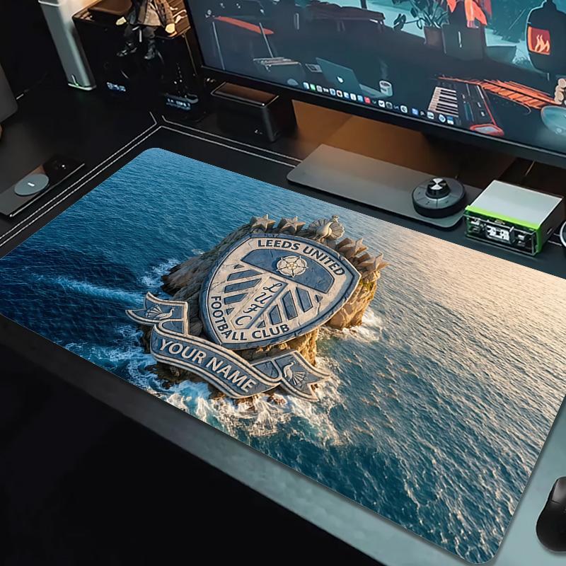 Leeds United FC Print Cushion Non-slip Laptop Tablet Big Mousepad XXL Mat Mini PC Playmat With Lock edge