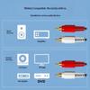 1Pcs Rca Audio Splitter Cable 2Rca Male To 2 Rca Male Audio Video Cable For Dvd Sound Tv Box Louder 1.5 Meters