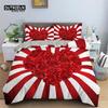 Red Rose Floral Duvet Cover Love Heart Bedding Set Microfiber Romantic Quilt Cover Queen King For Couple Wedding Valentine Decor