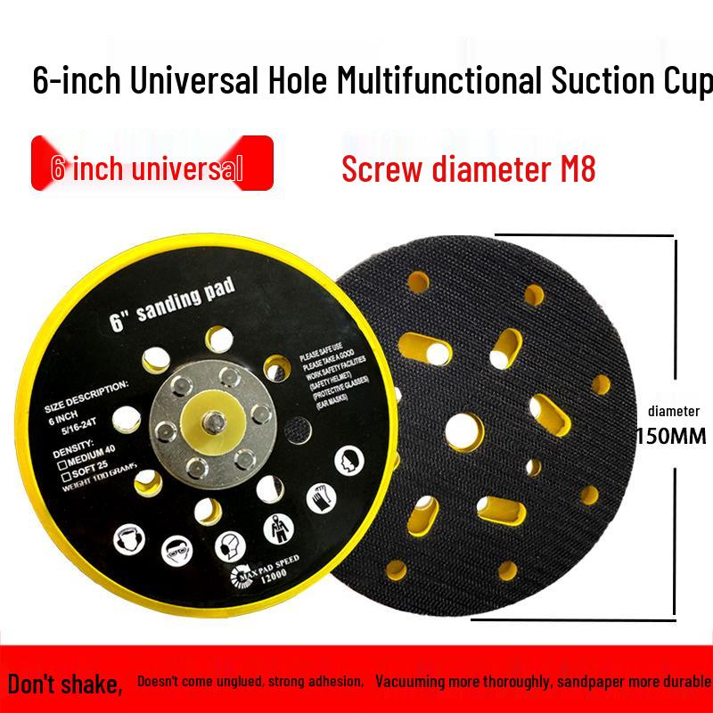 Pneumatic Grinder Sandpaper Discs with Holes: 2", 3", 4", 5" Self-Adhesive Polishing & Suction Cup.