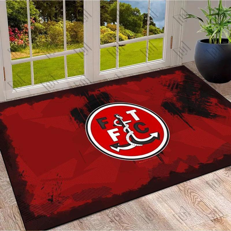 Flamengo FC Anchor Crest Print Area Rug Brazilian Football Club Non Slip Living Room Bedroom Gaming Floor Mat Soccer Fan Home Decor Rug