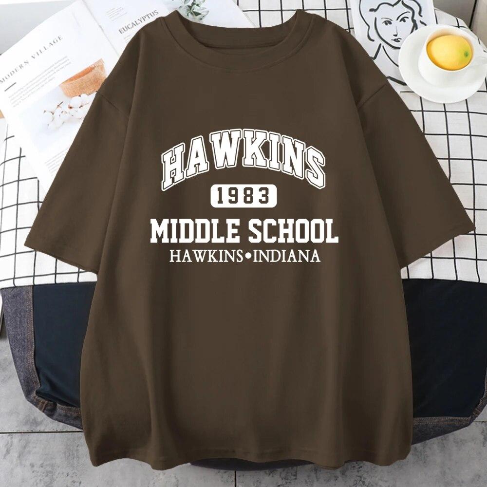 Hot Sale Brand 1983 Print Cotton Short Sleeve For Unisex Vintage Street Hip Hop Tops Oversize Breathable T-Shirts Mans Tee Clothing