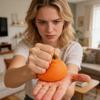 1Pc Orange Stress Relief Soft Simulation Fruit Orange Squeeze Toys Stretchy Orange Fidget Toys Novelty Toys Party For Adult Toy