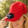 Summer USB Rechargeable Fan Hat Adjustable Outdoor Baseball Cap with Three-Speed Fan for Adult Men and Women Sun Protection Breathable Mesh