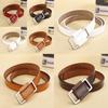 Casual Leather Belt For Women With Alloy Buckle And Highquality Leather For Pants Decoration