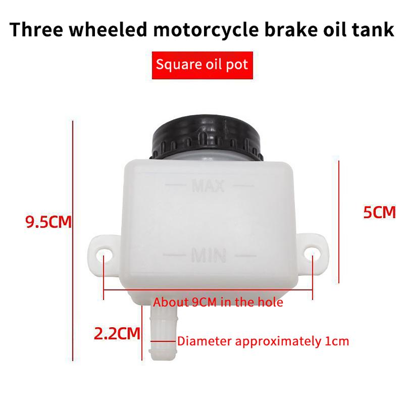 Brake Fluid Reservoir Shatterproof Safety Material for Truck Electric Tricycle Clutch Brake Fluid Storage Container