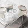 2/4Pcs Cup Hanging Rack Home Wall-mounted Upside-down Draining Cup Multifunctional Storage Rack Nail-free Drinking Living Room