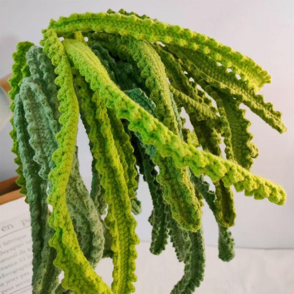 Finished Hand-knitted Rose Bouquet Homemade Woven Plants Branch Wedding Party Decor