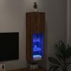 VidaXL TV Cabinet with LED Lights Artisan Oak 30.5x30x102 Cm, TV Stand, Media Cabinet, TV Console, HiFi Furniture, 857678