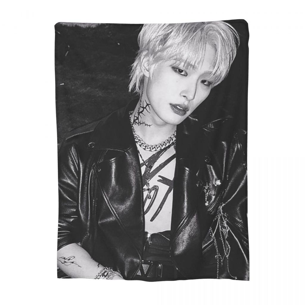 Mingi Ateez - Spin Off From The Witness Halazia Coperte Morbida Coperta Plaid in Flanella Peluche per Letto Soggiorno Picnic Casa Divano