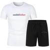 Fashionable Casual Two-piece Sportswear Quick-dry T-shirt Paired with Shorts Men's Breathable Sports Training Suit