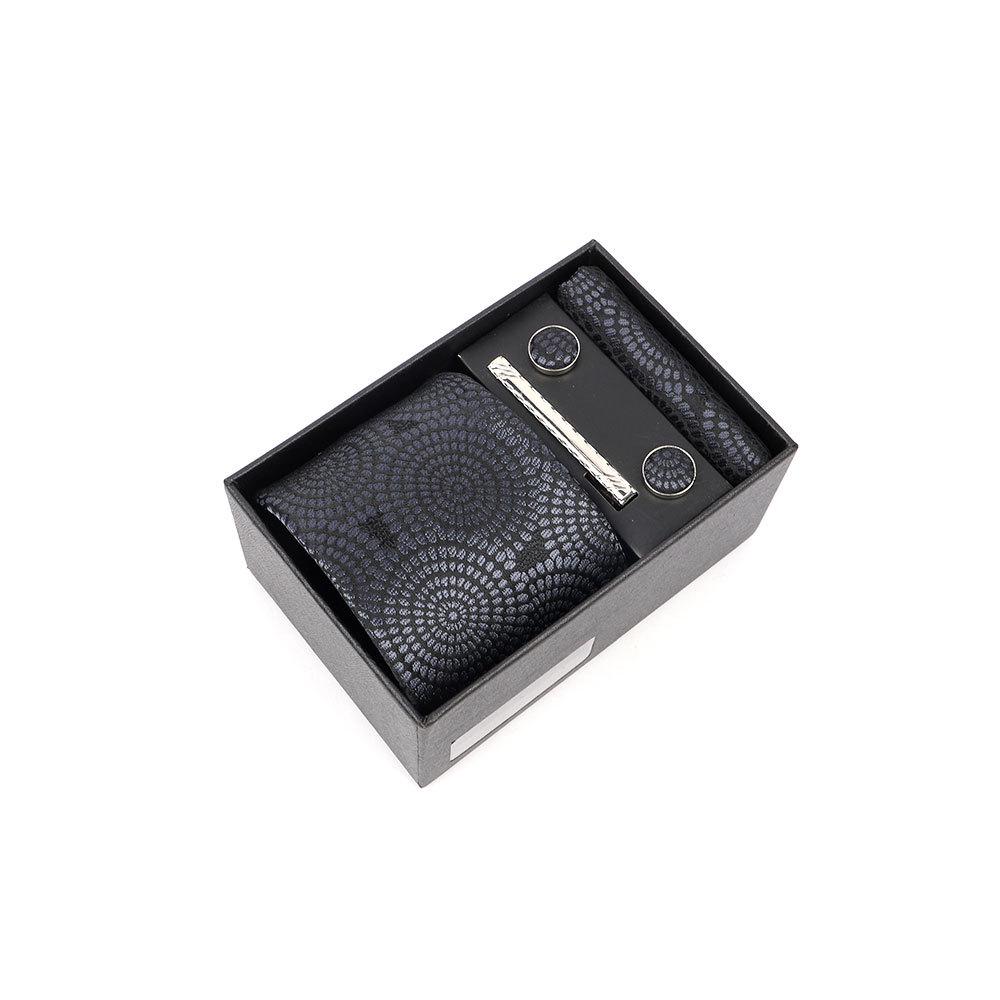 Luxury Men's Tie Gift Box with High-End Jacquard Embroidery