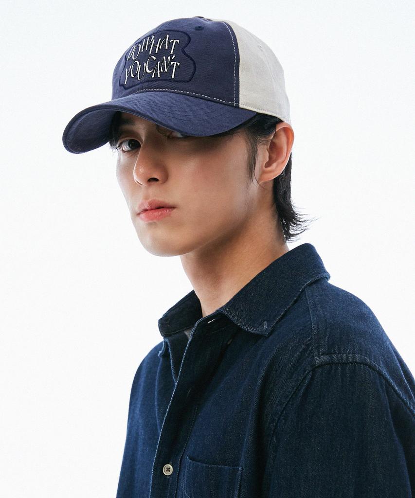 Seullipiseullib Do What You Cant Navy/Beige Ball Cap
