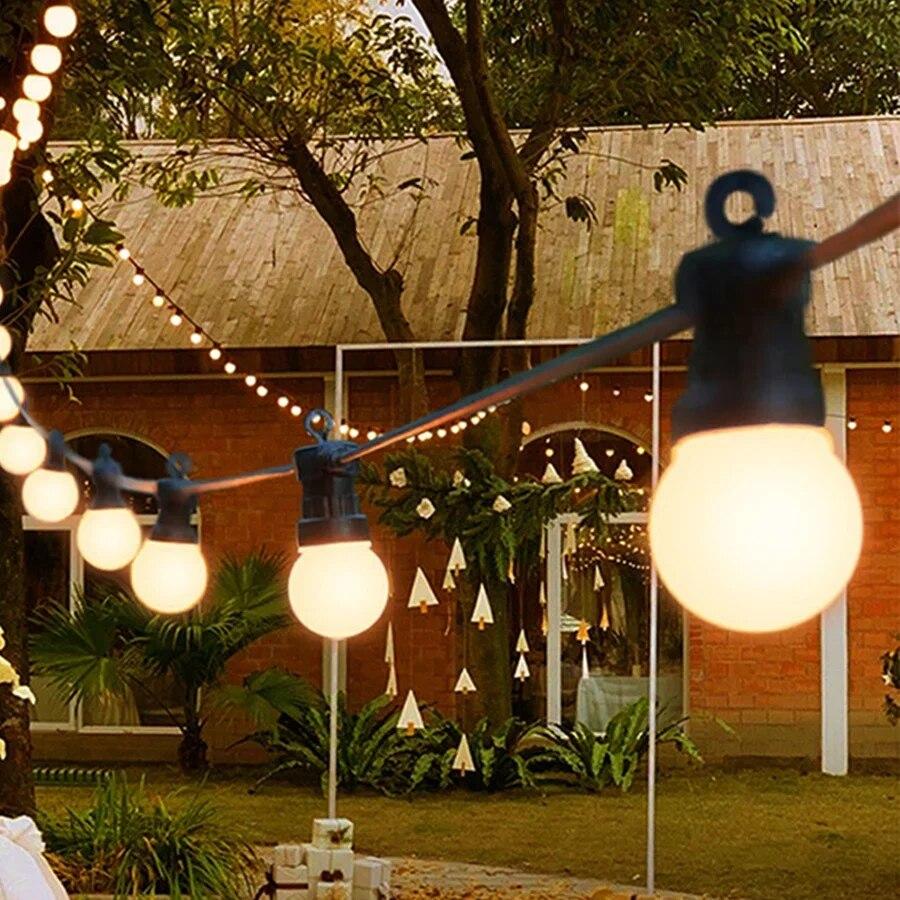 

10 м 20 светодиодов G50 солнечный гирляндный светильник в виде глобуса водонепроницаемый G50 глобусный шар сказочный свет гирлянда для наружного солнечного сада декор заднего двора