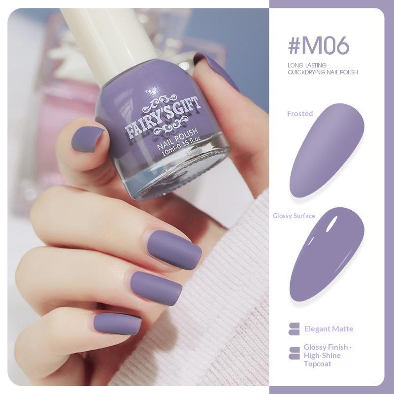 Colorful Nail Polish Matte, Long-lasting, Non-peelable, Quick-drying, Matte Nail Polish