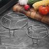 Stainless Steel Steamer Rack for Buns and Vegetables - Heat Insulating Tripod Pot and Storage Rack for Kitchen Countertop