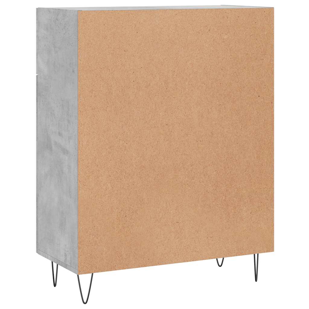 Sideboard Concrete Grey 69.5 x 34 x 90 cm Wood Based Panel