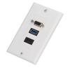 Audio Video Wall Socket 5 Gbps Embedded Installation Multimedia Port Composite Video Panel