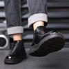 Fashion Man Shoes Classic Business Leather Chelsea Boots Ankle Boots Men Casual British Style Short High-Top Men Cotton Shoes