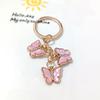 1Pc Keychains Earbud Sleeve Accessories Alloy Keychain Backpacks Charms Bags Butterfly Keychain Women'S Gifts Multi-Color
